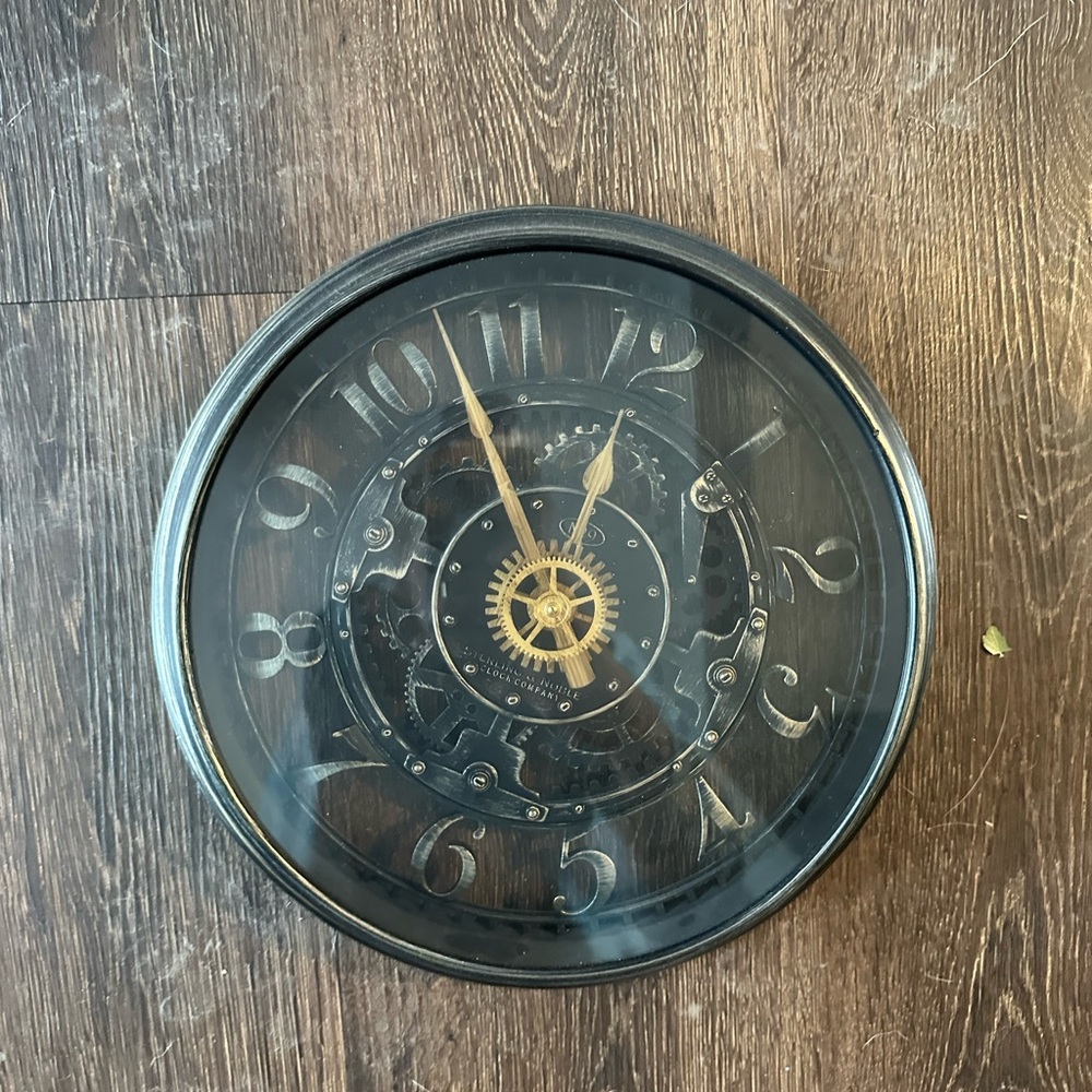 Black and Gold Wall Clock